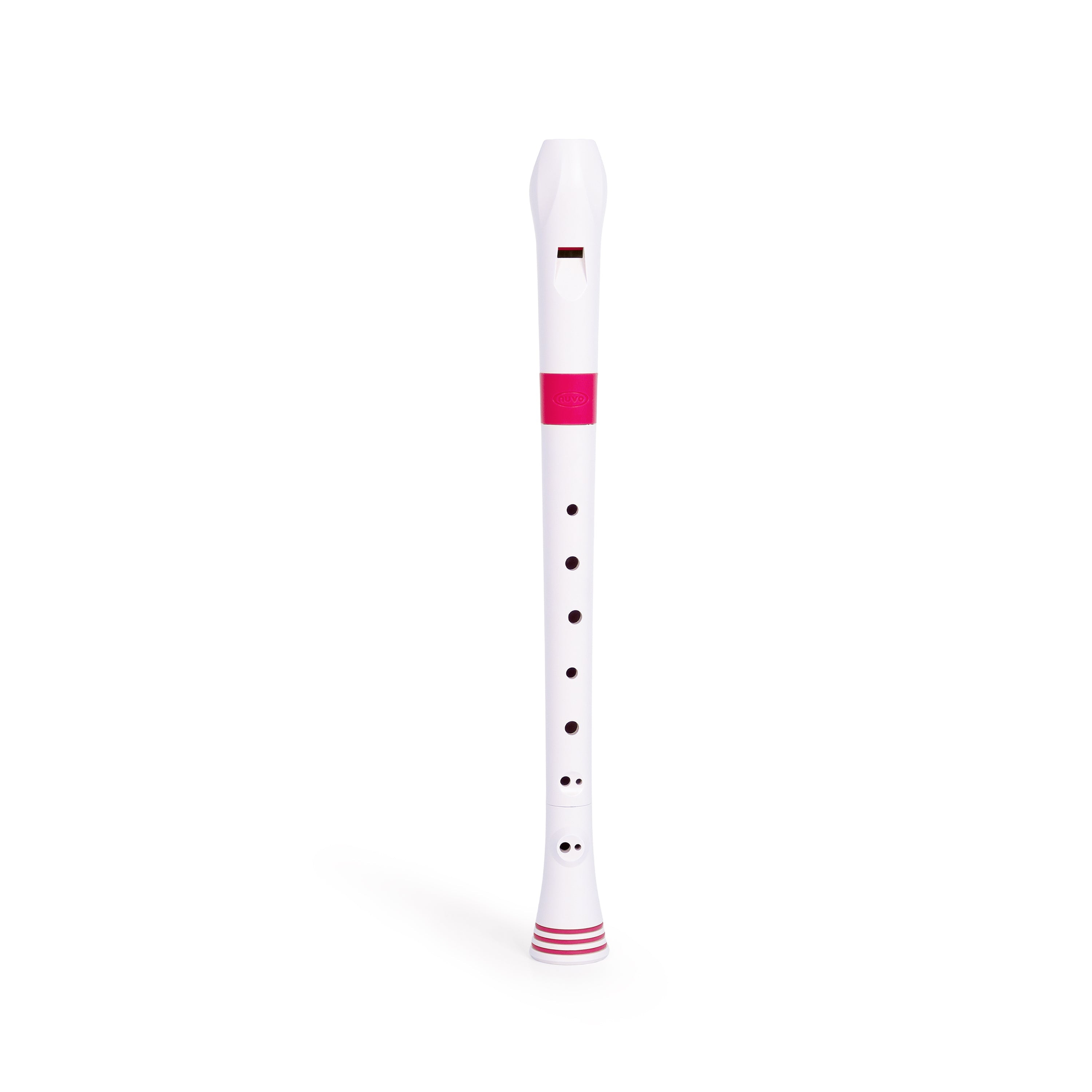 Nuvo N310 descant recorder - White with pink trim