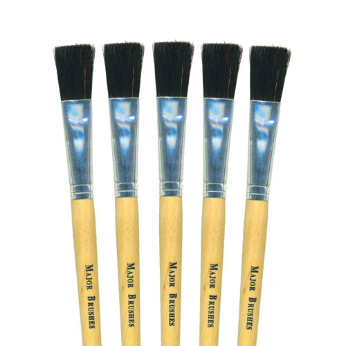 Black Paste Brush 1/4 Pack 10