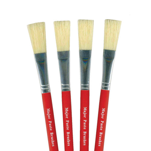 Red Handle Paste Brush Pack 10