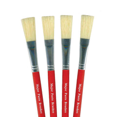 Red Handle Paste Brush Pack 10