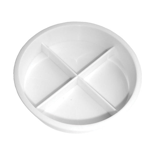 4 Division Plastic Saucer Pack 10