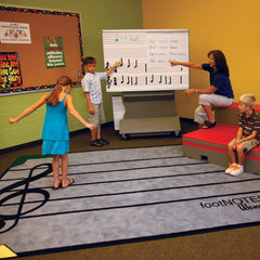 Wenger footNOTES classroom rug – 7ft 8in x 10ft 9in rectangle