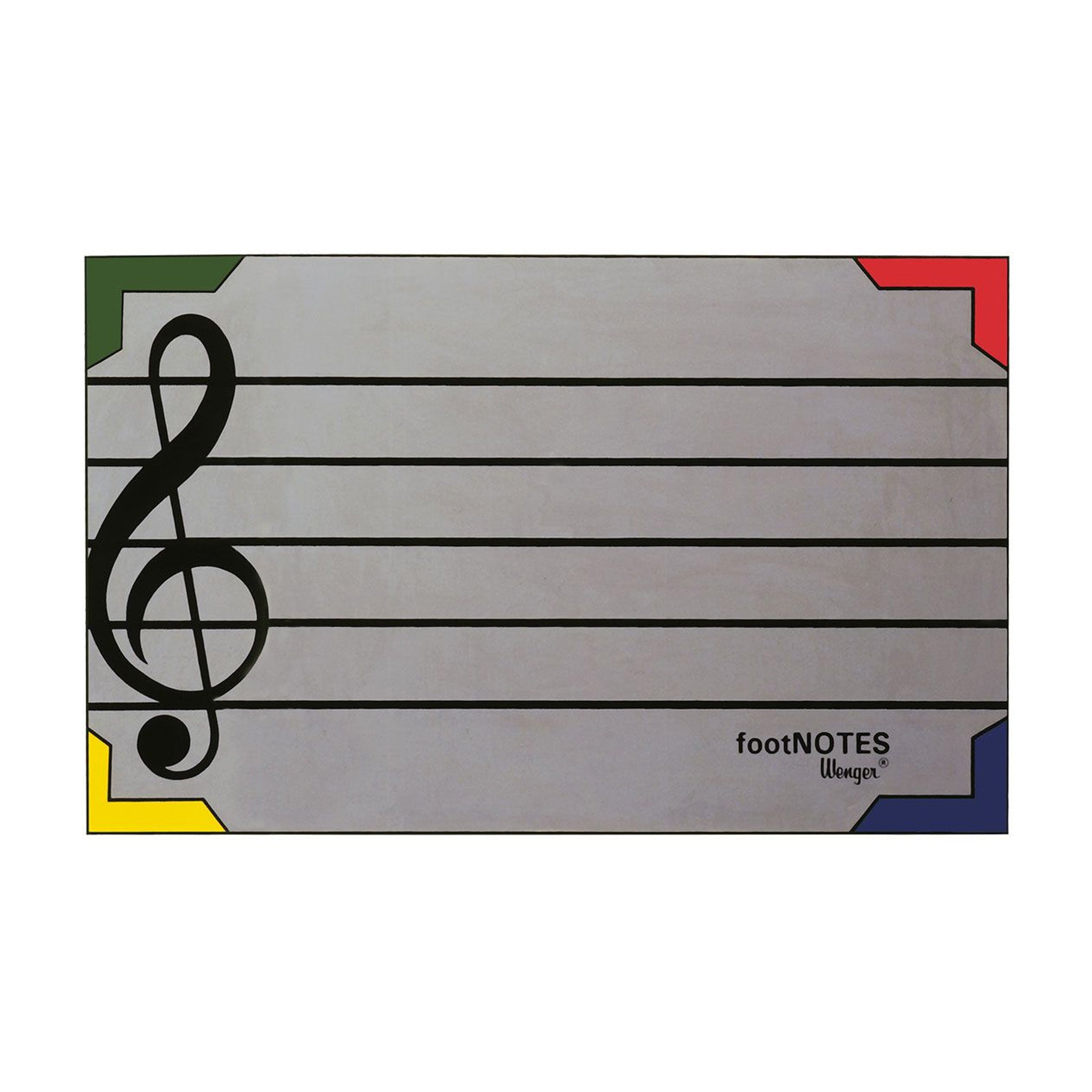 Wenger footNOTES classroom rug – 7ft 8in x 10ft 9in rectangle