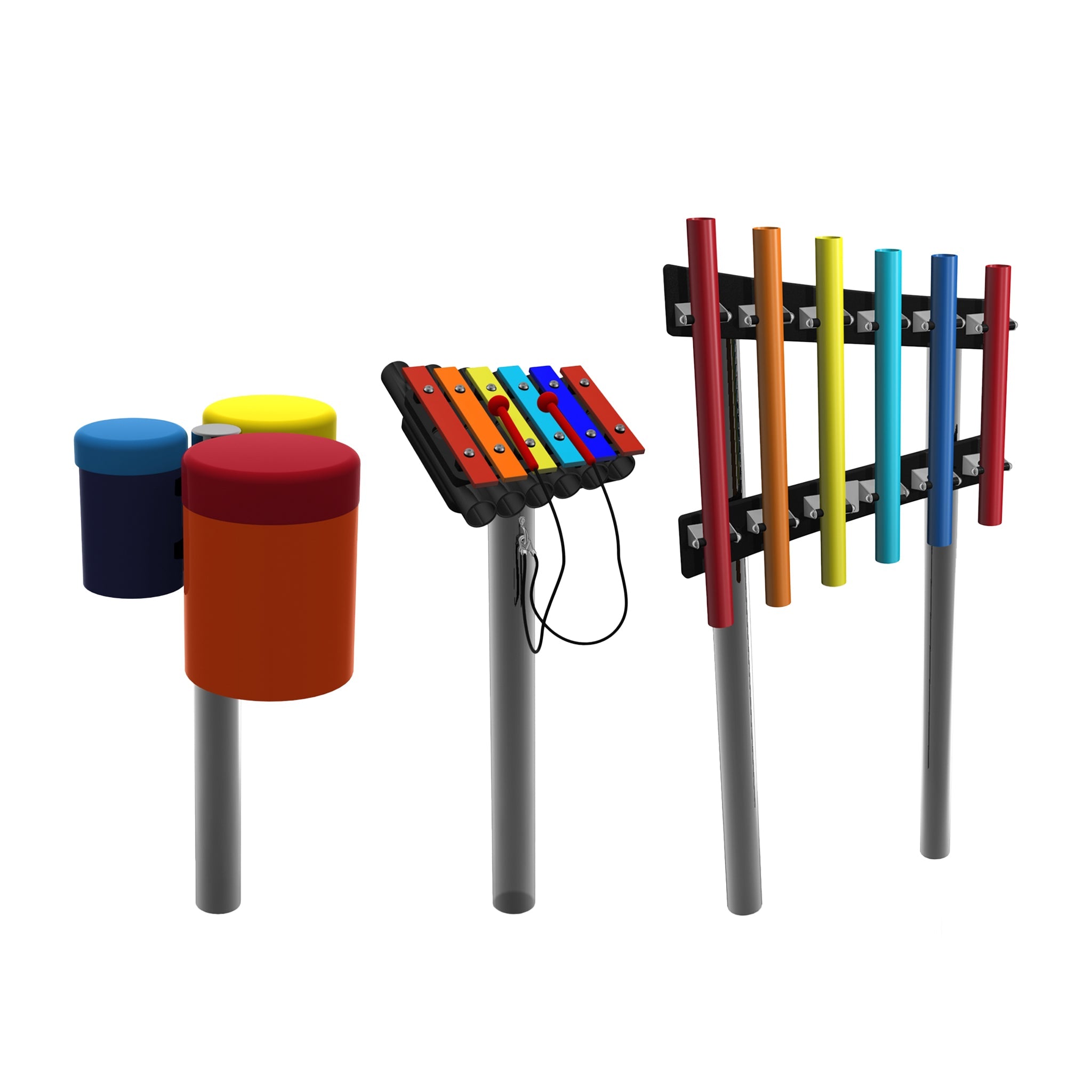 Percussion Play rainbow trio ensemble - Ground install