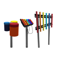 Percussion Play rainbow trio ensemble - Ground install