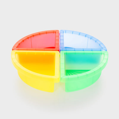 DISCOVERY COLOUR QUADRANT TRAYS -, PK4
