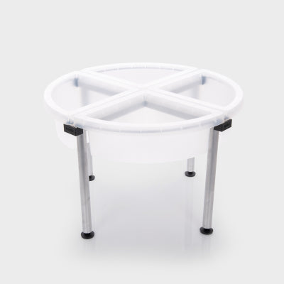 QUADRANT TRAYS & STAND, SET