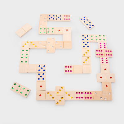 WOODEN GEM DOMINOES, PK28