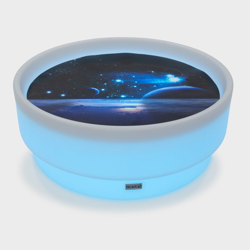 DISCOVERY GLOW LOW TABLE + SPACE DISCOVERY PLAY MAT, SET