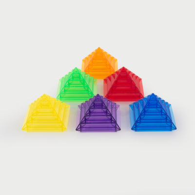 TRANSLUCENT COLOUR PYRAMID BUILDER, PK30