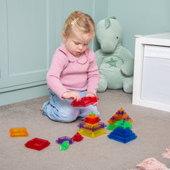TRANSLUCENT COLOUR PYRAMID BUILDER, PK30