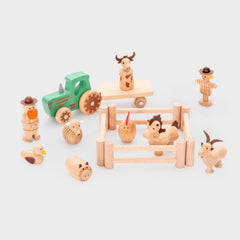 WOODEN FARM SET , PK15