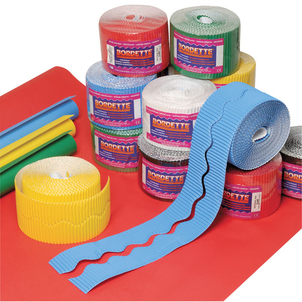 SCO DISPLAY PAPER ROLLS & BORDERS STOCKROOM ASSORTMENT PACK 1218MMX15M PRIMARY COLOURS 16PCS -Min Qty 1