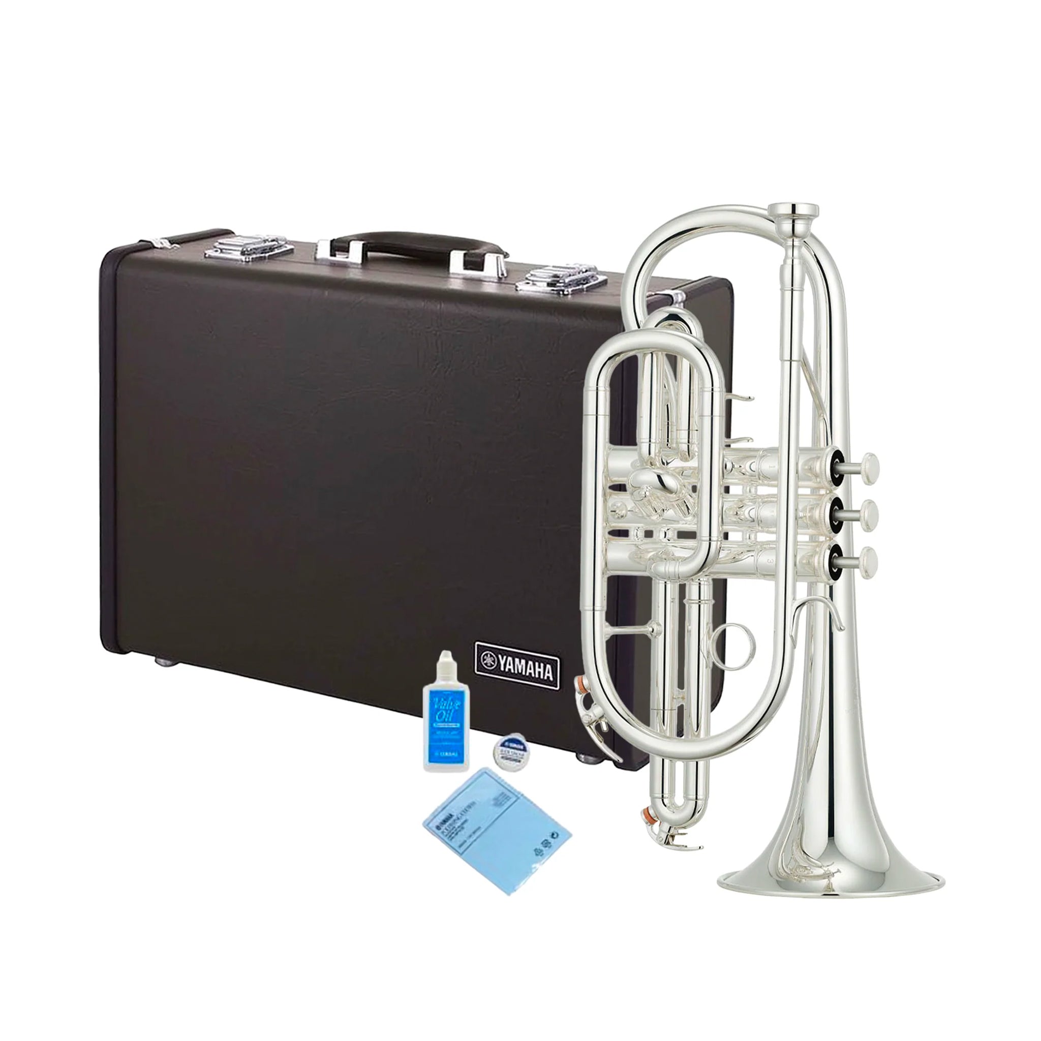 Yamaha YCR4330GII intermediate Bb cornet outfit - Silver plate