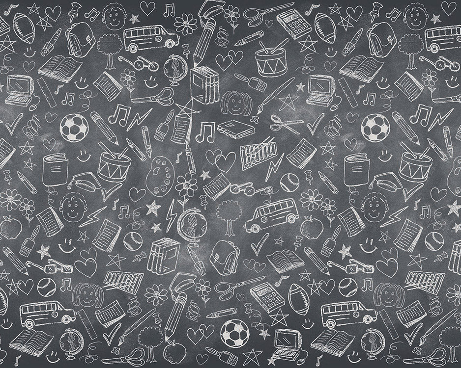 PAC FADELESS DISPLAY PAPER ROLL 1218MMX15M SCHOOL DOODLES 1PC -Min Qty 4