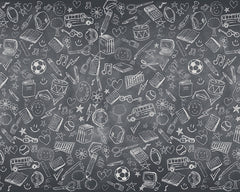 PAC FADELESS DISPLAY PAPER ROLL 1218MMX15M SCHOOL DOODLES 1PC -Min Qty 4