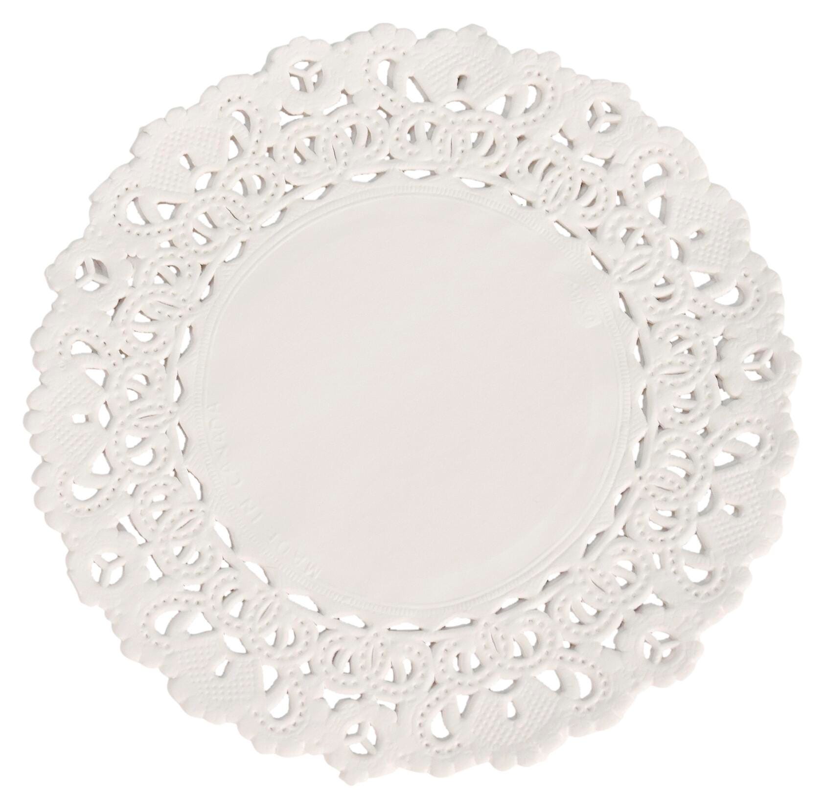 PAPER DOILIE ROUND 4 INCH WHITE PK OF 100 SCHOOL SMART