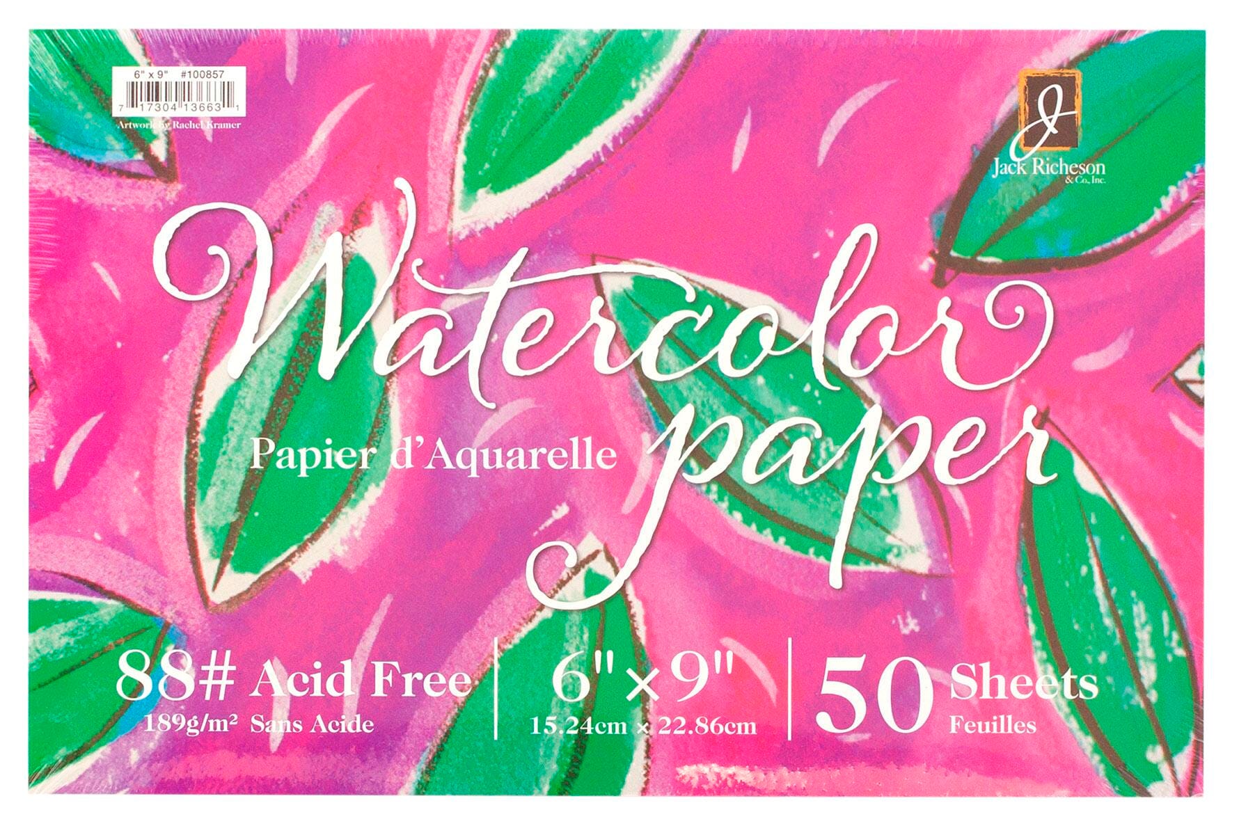 PAPER WATERCOLOR JACK RICHESON 6X9 88LB 50 SHTS