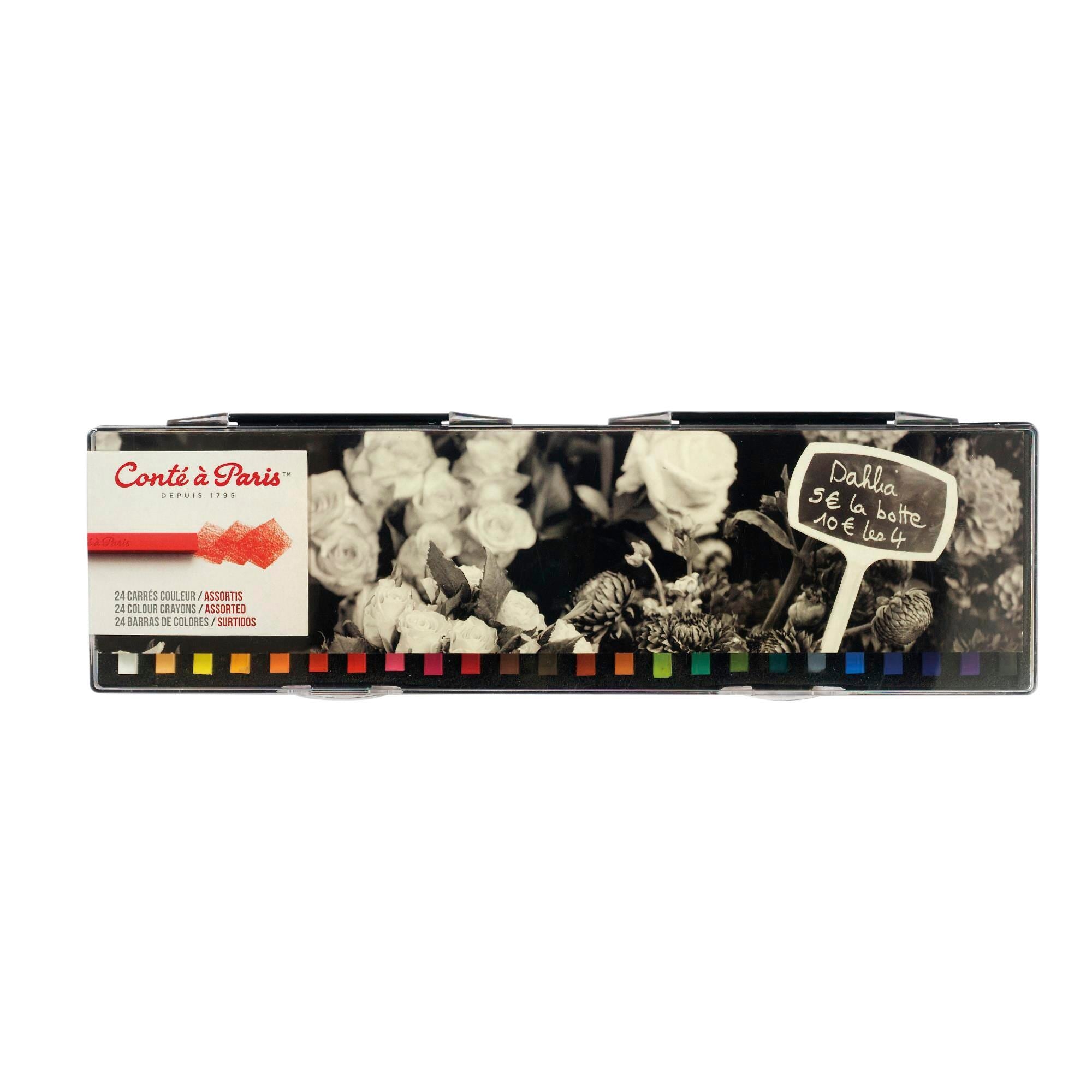 CRAYONS CONTE ASST COLORS SET OF 24