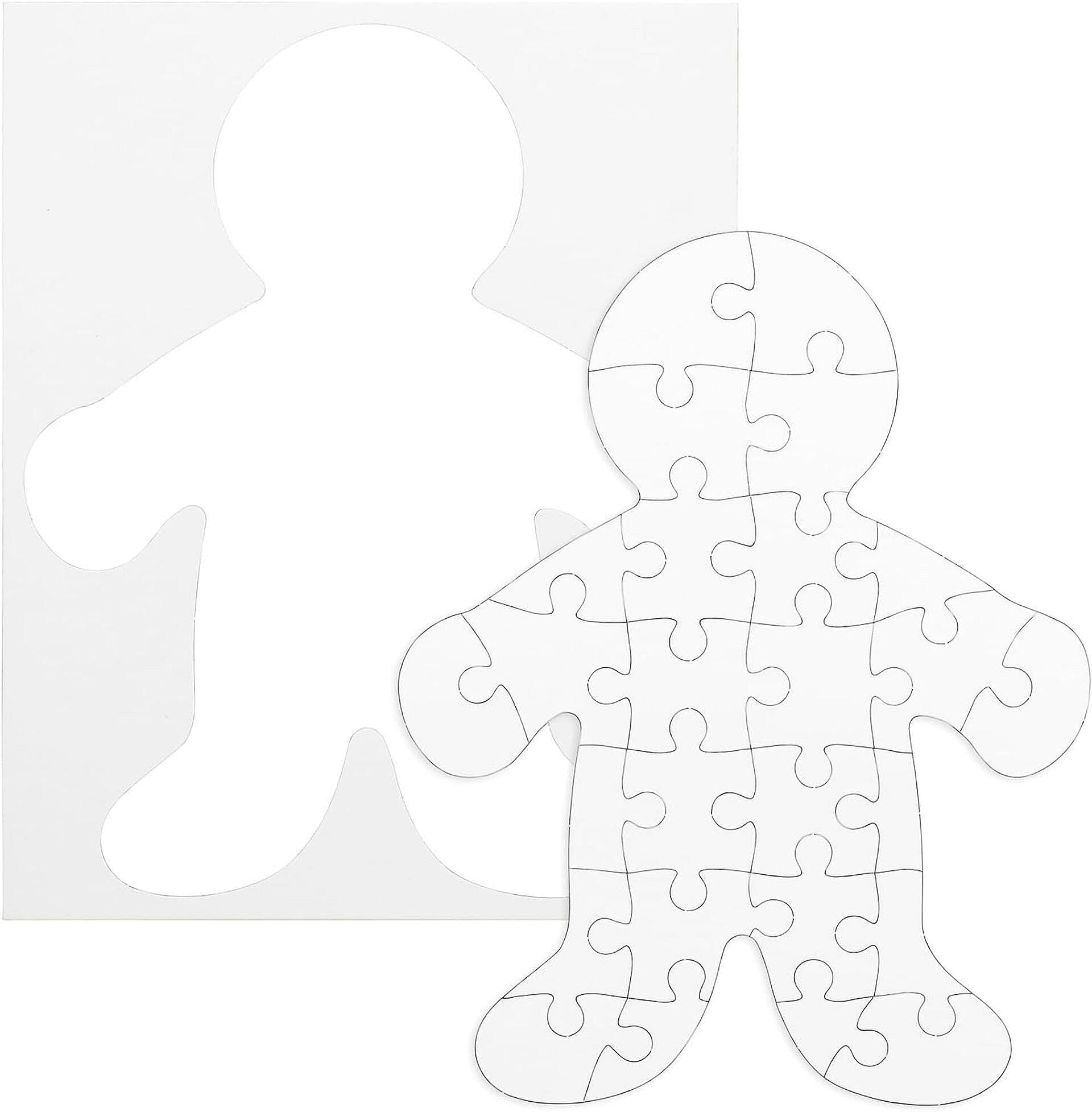 PUZZLE BLANK PEOPLE 26 PCS 8 X 10 IN PACK OF 24