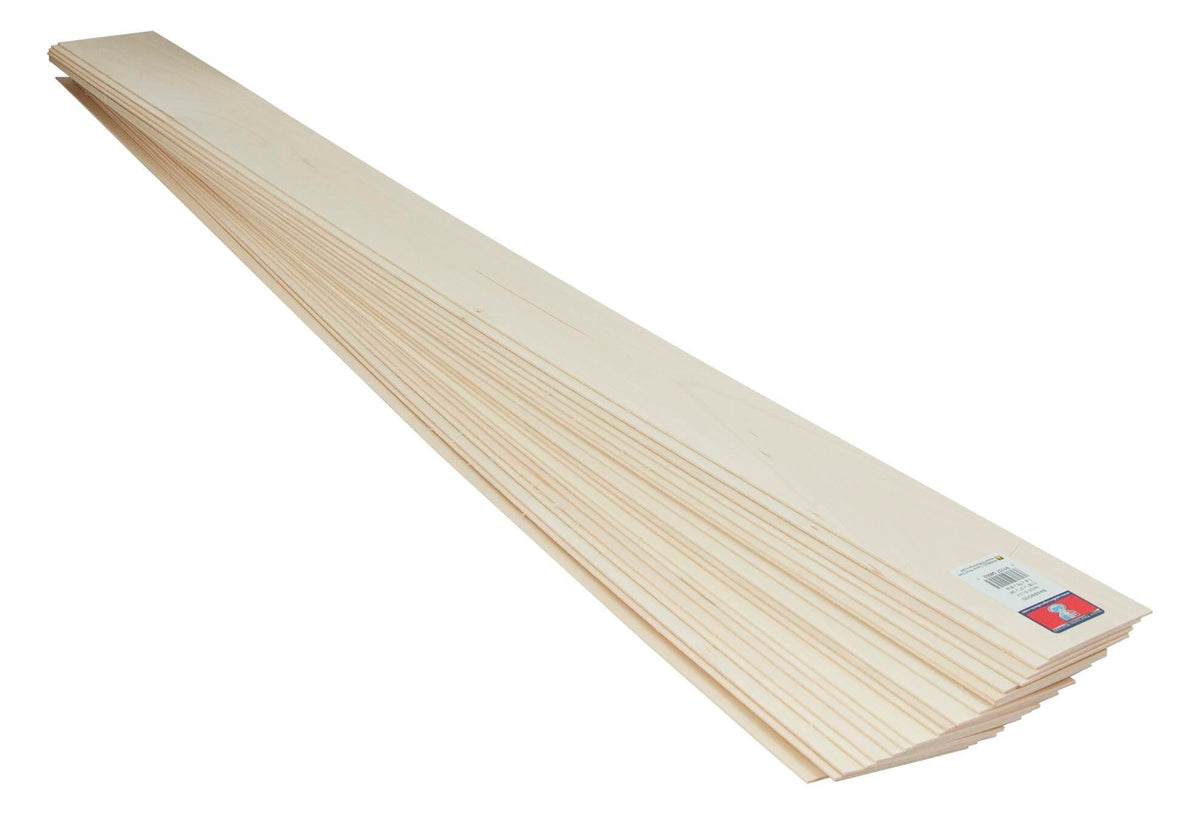 WOOD BASSWOOD 1/16 X 4 X 36 INCH PACK OF 10