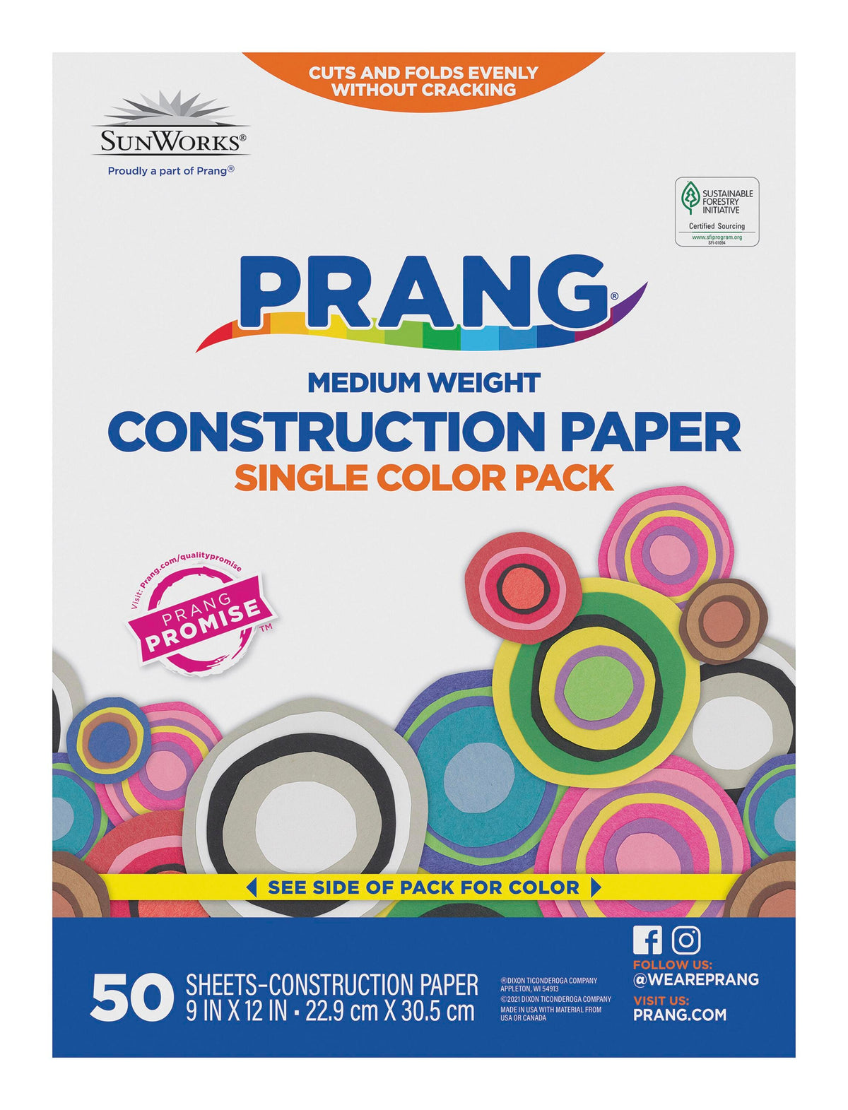 CONST PPR 9X12 SKY BLUE PRANG PACK OF  50