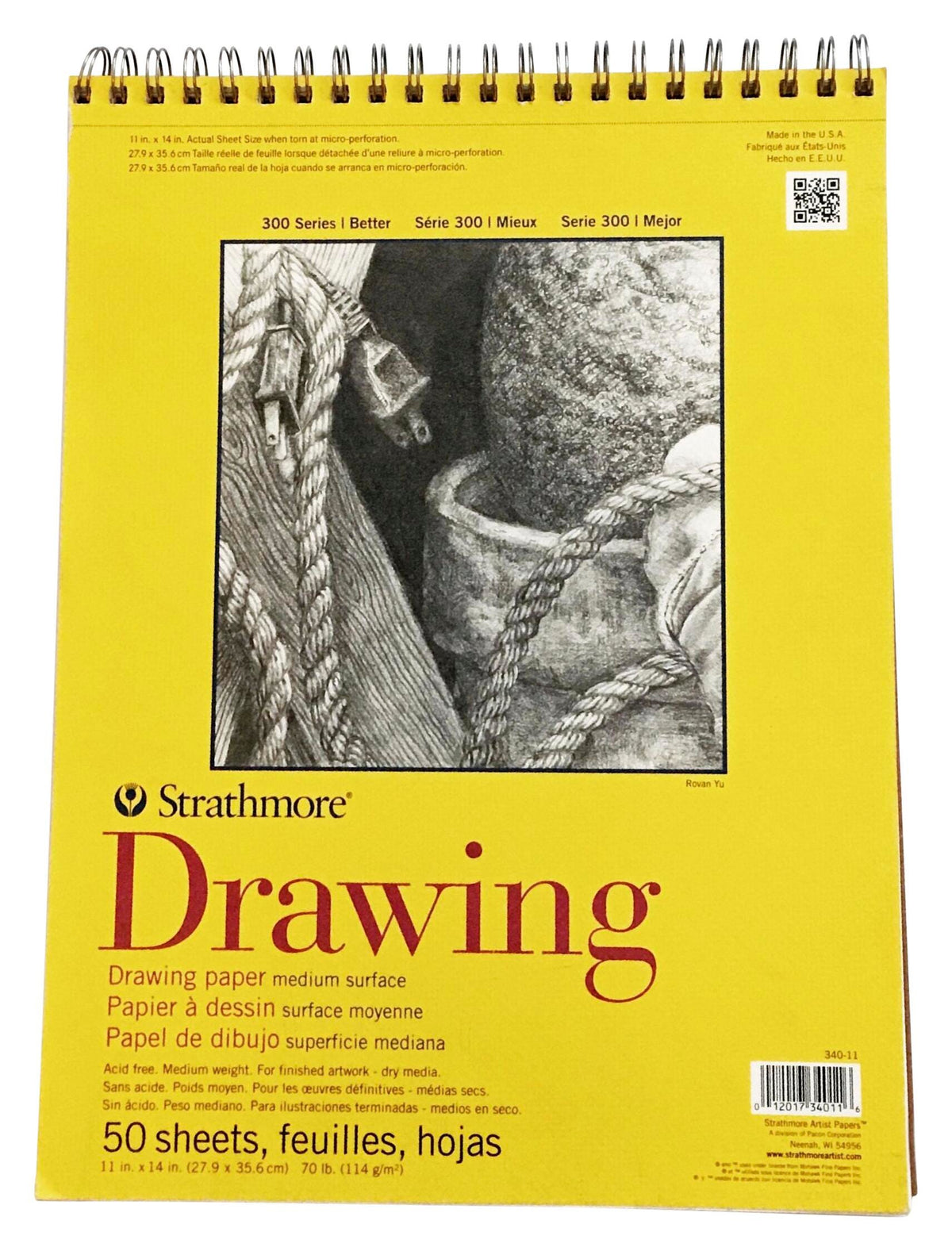 PAD DRAWING 300 SERIES 11X14 IN 70 LB 50 SHTS