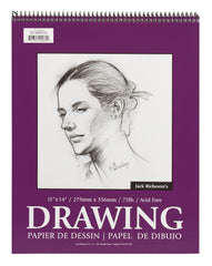 PAD DRAWING SPIRAL 11X14 IN 75 LB 30 SHTS