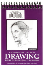 PAD DRAWING SPIRAL 4X6 IN 75 LB 30 SHTS