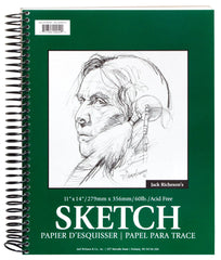 PAD SKETCH SPIRAL 11X14 IN 60 LB 100 SHTS
