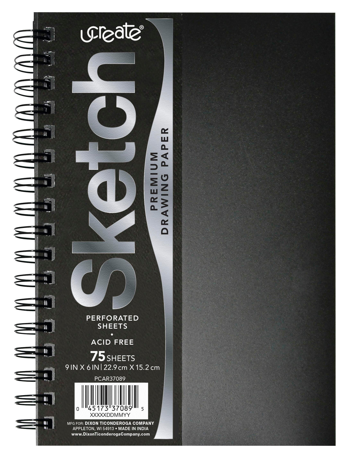 PAD UCREATE SKETCH 9X6 IN 70 LB 75 SHTS