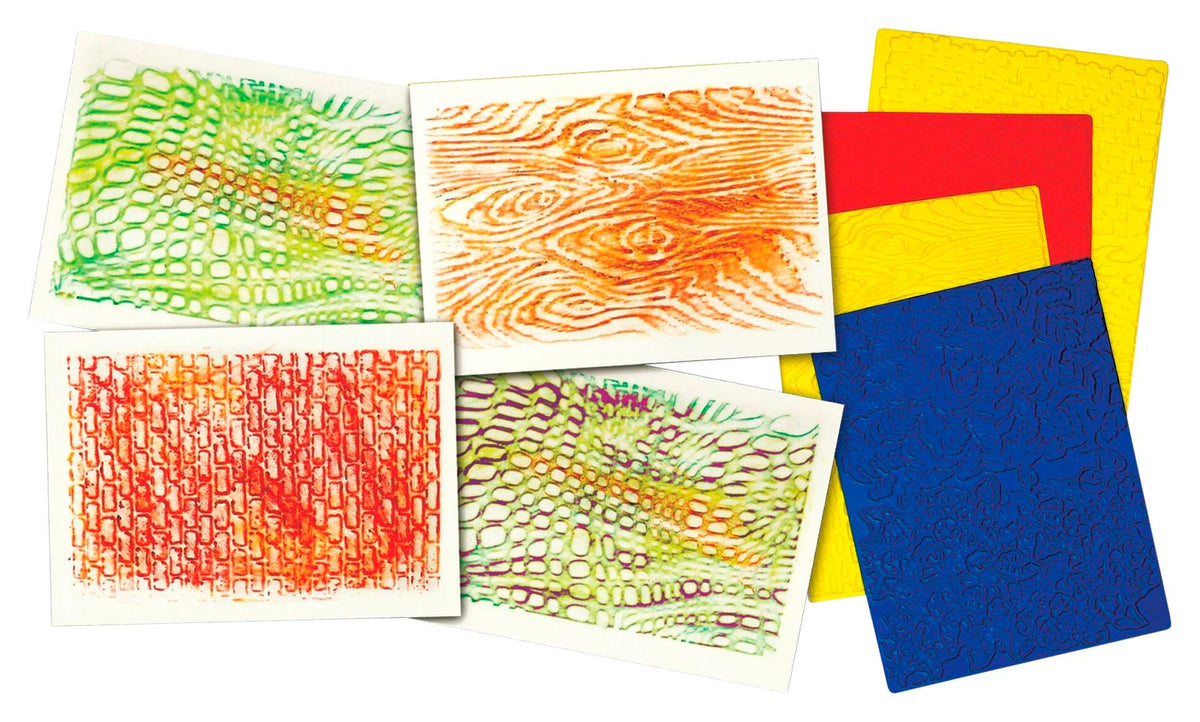 RUBBING PLATES TEXTURE SET OF 4