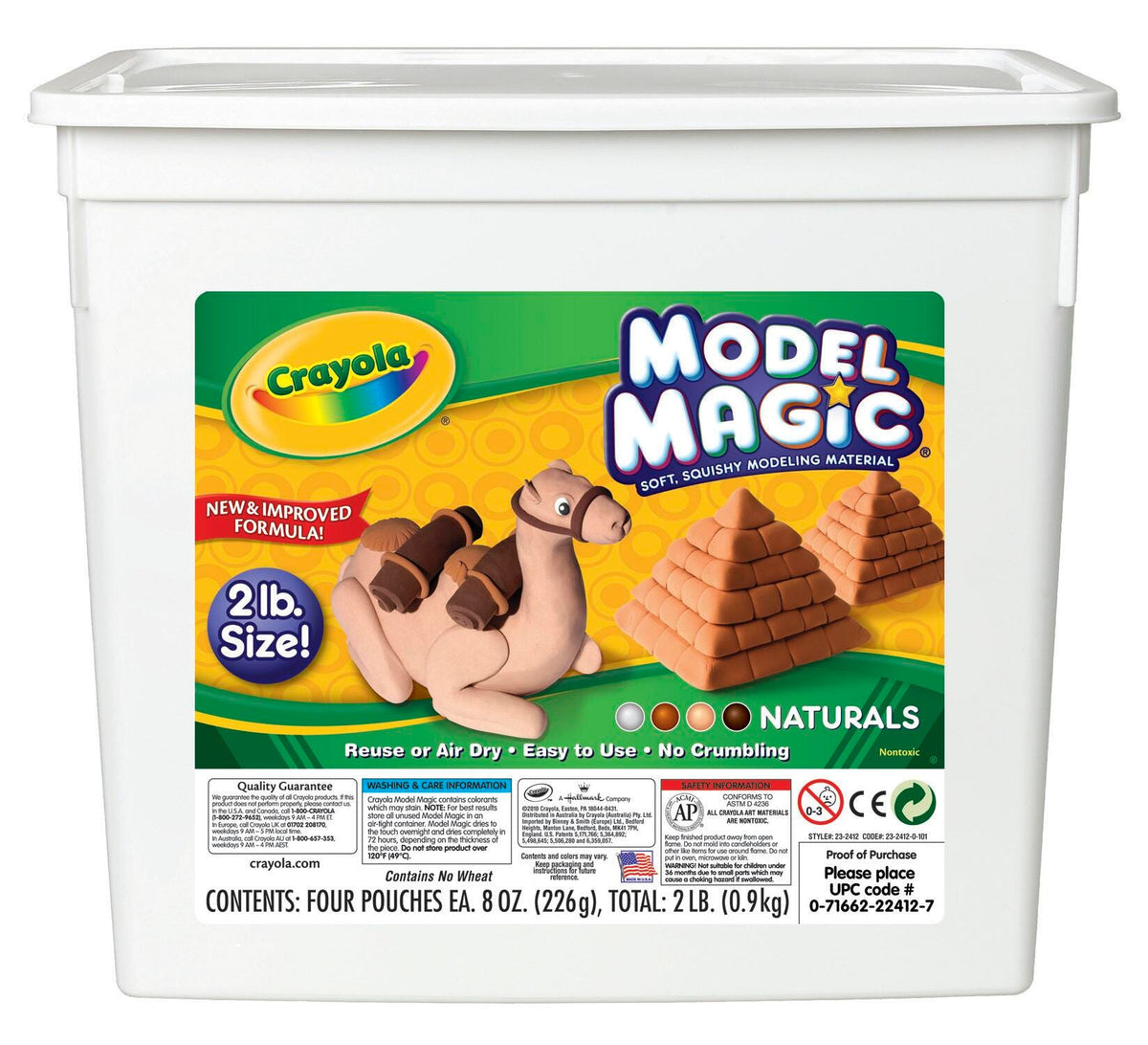 DOUGH MODEL MAGIC CRAYOLA ASST NATURALS SET OF 4