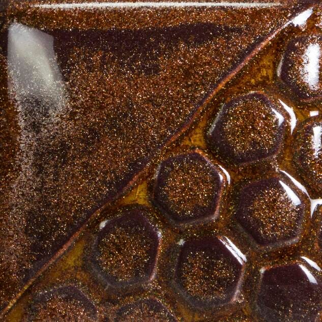 GLAZE MAYCO ELEMENTS EL-121 COPPER ADVENTURINE PINT