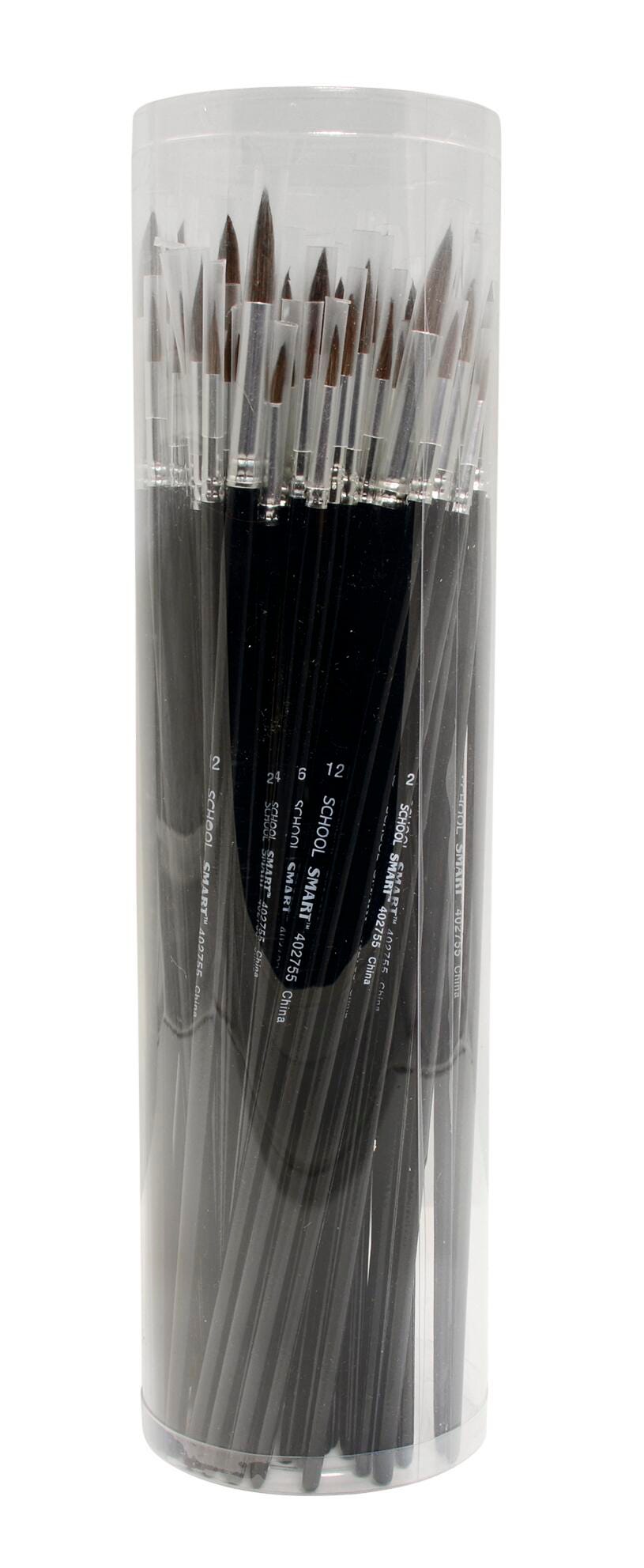 BRUSH CAMEL WC LH RND ASST - SCHOOL SMART SET OF 72
