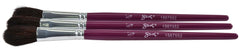 BRUSH CHUBBY OVAL WASH SH 3/4 SH IN - SAX PACK OF 3