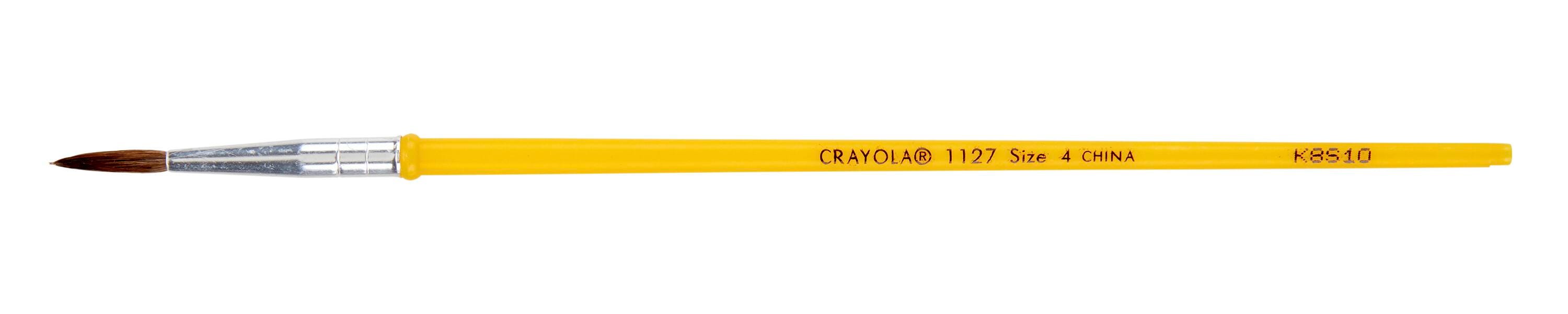 BRUSH CRAYOLA 1127 CAMEL HAIR WATERCOLOR SZ 4