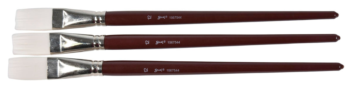 BRUSH OPTIMUM WHT TKLN LH FLT SZ 10 - SAX PACK OF 3