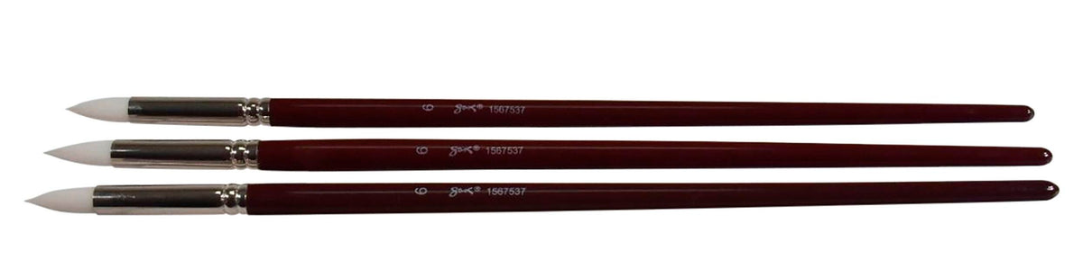 BRUSH OPTIMUM WHT TKLN LH LG RND SZ 4 - SAX PACK OF 3