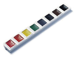 PAINT  WATERCOLOR PRANG 1/2-PAN 8 REFILL STRIP PACK OF 3