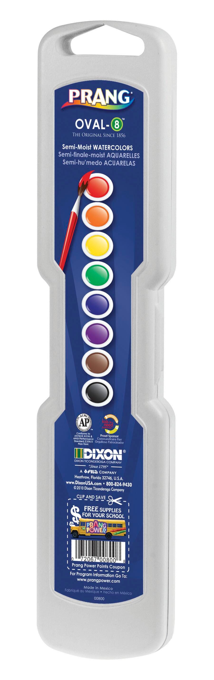 PAINT WATERCOLOR PRANG 8 COLOR OVAL PAN