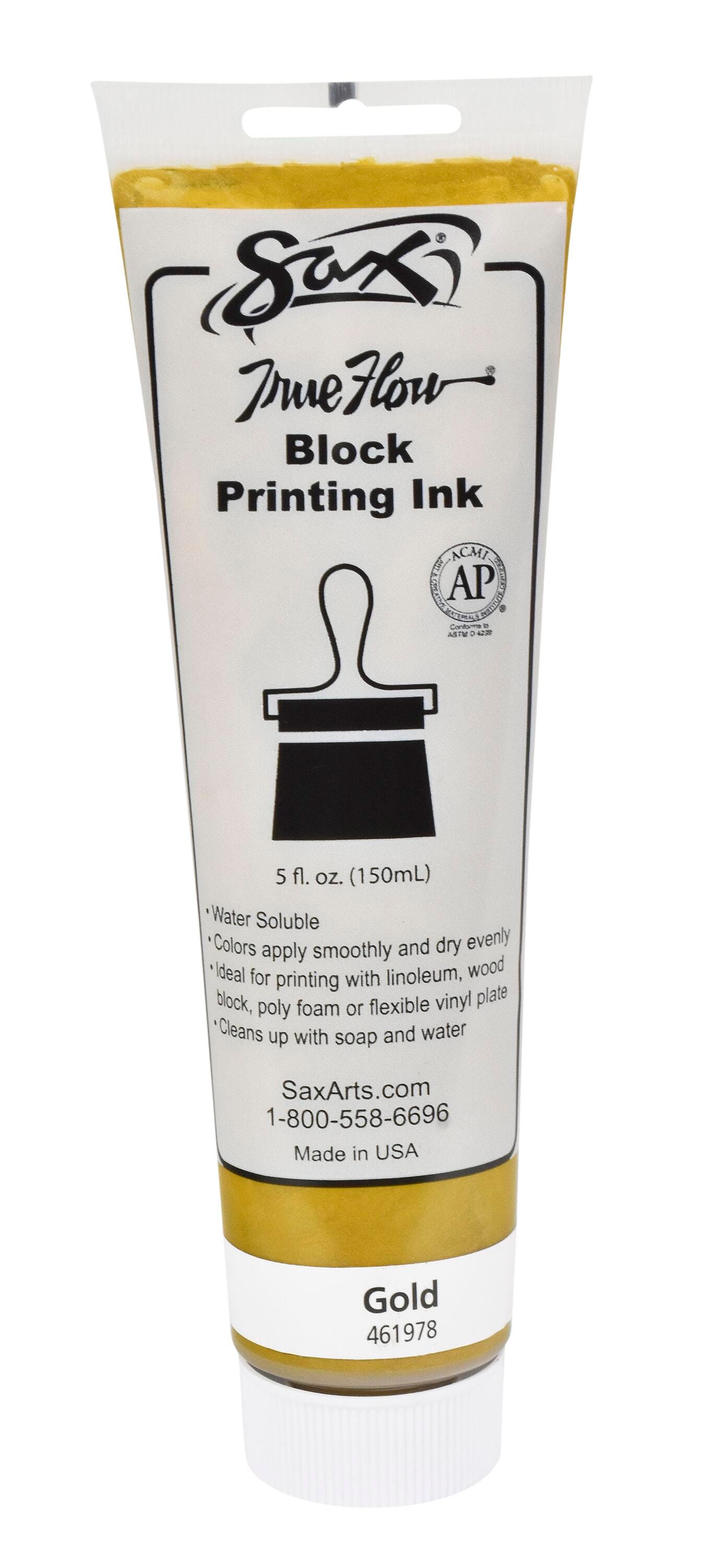 INK BLOCK PRINTING SAX 5 OZ GOLD