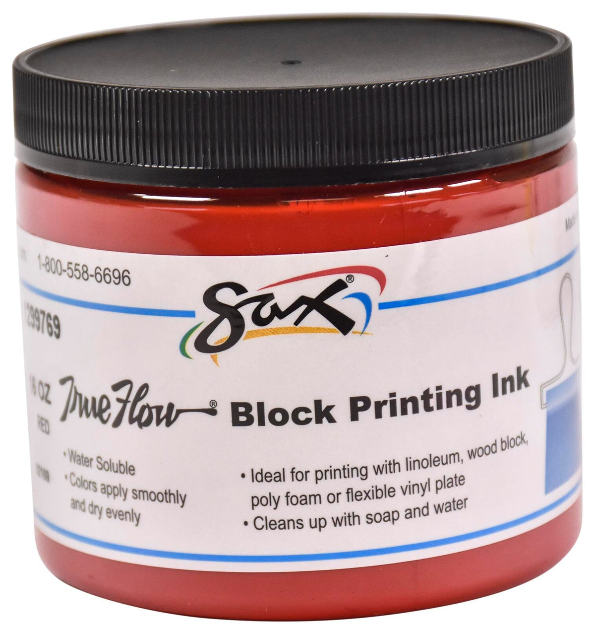 INK BLOCK PRINTING SAX PINT PRIMARY RED