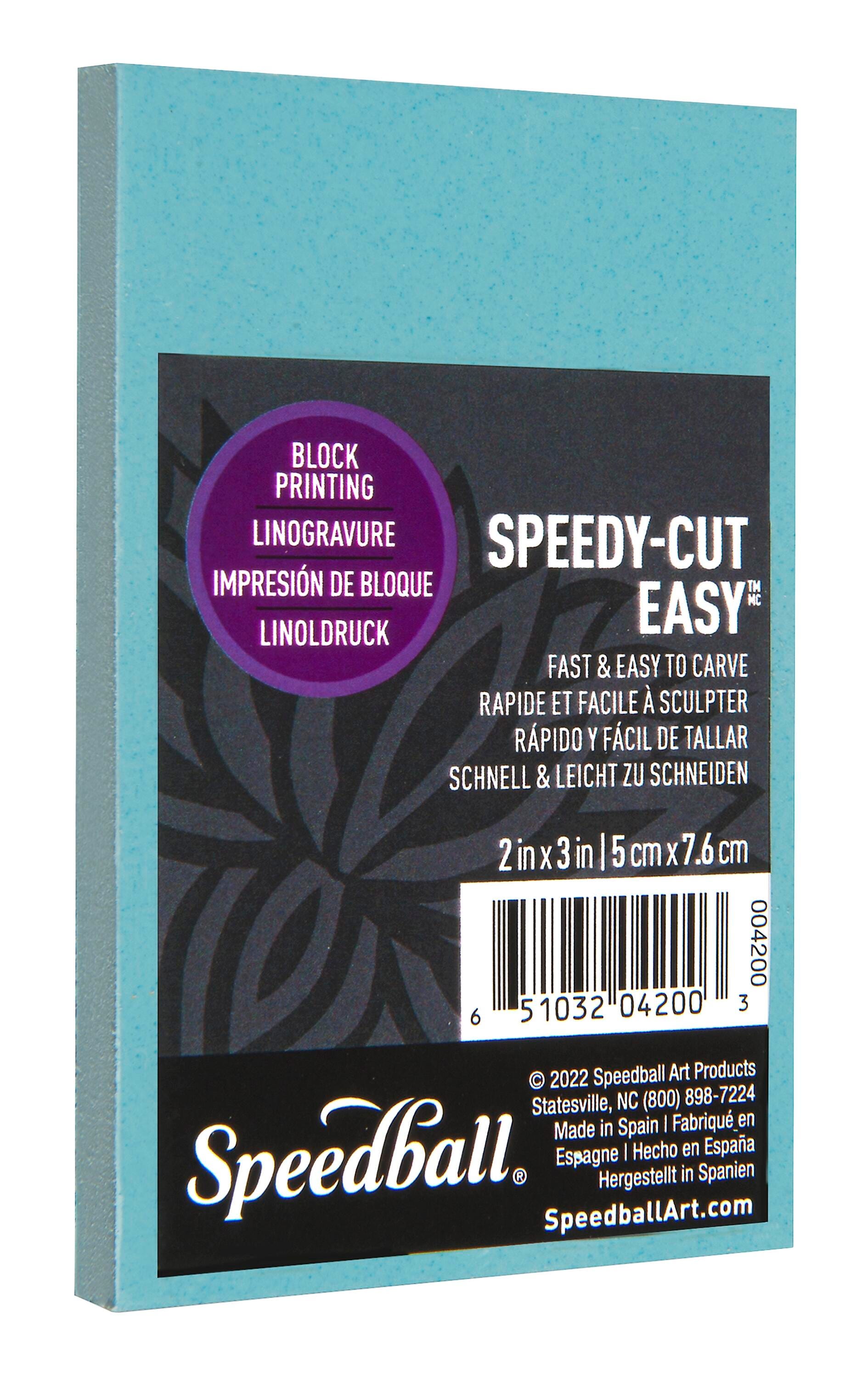 PRINTING BLOCK SPEEDY-CUT 2X3 INCH BLUE EACH