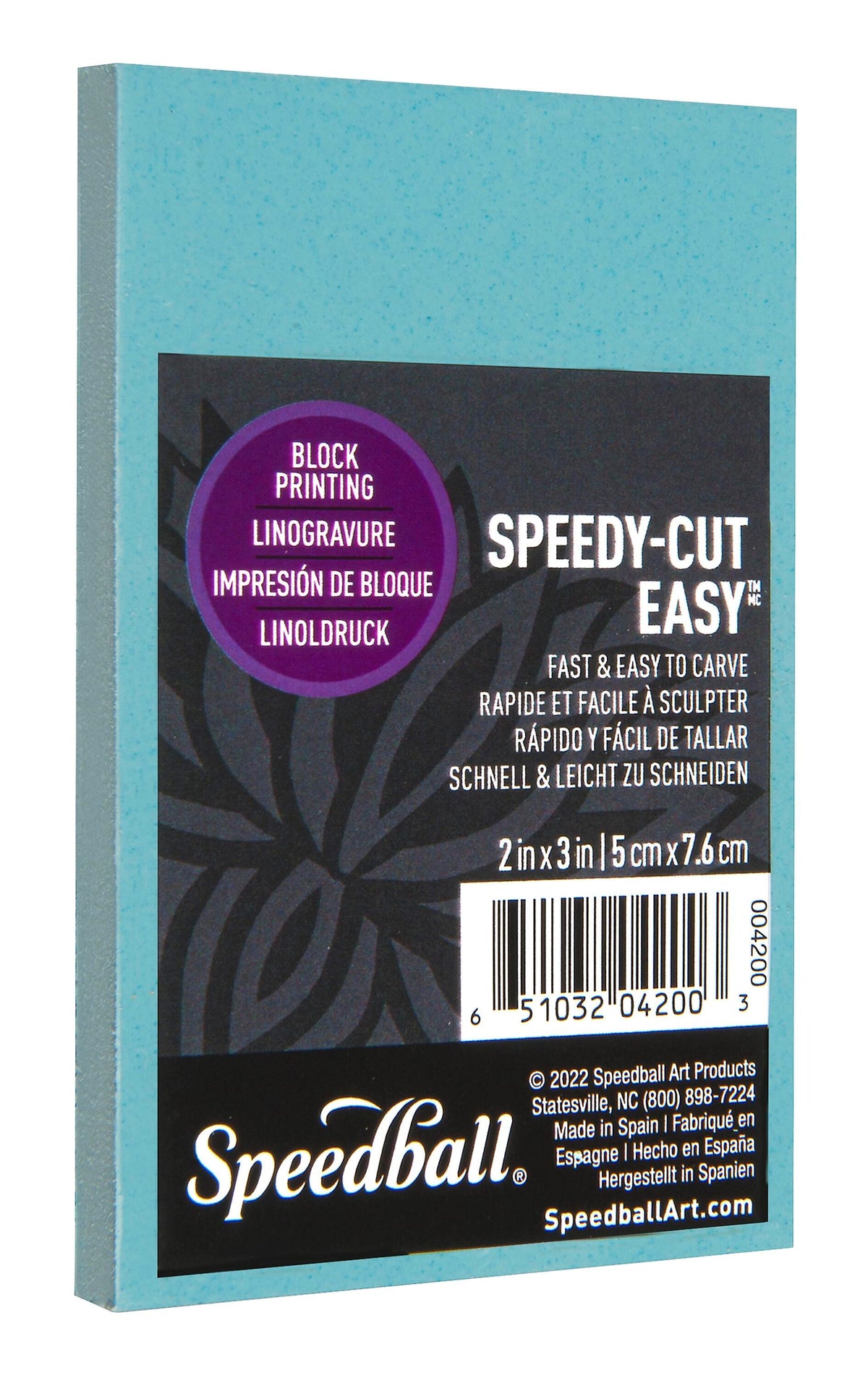 PRINTING BLOCK SPEEDY-CUT 2X3 INCH BLUE EACH