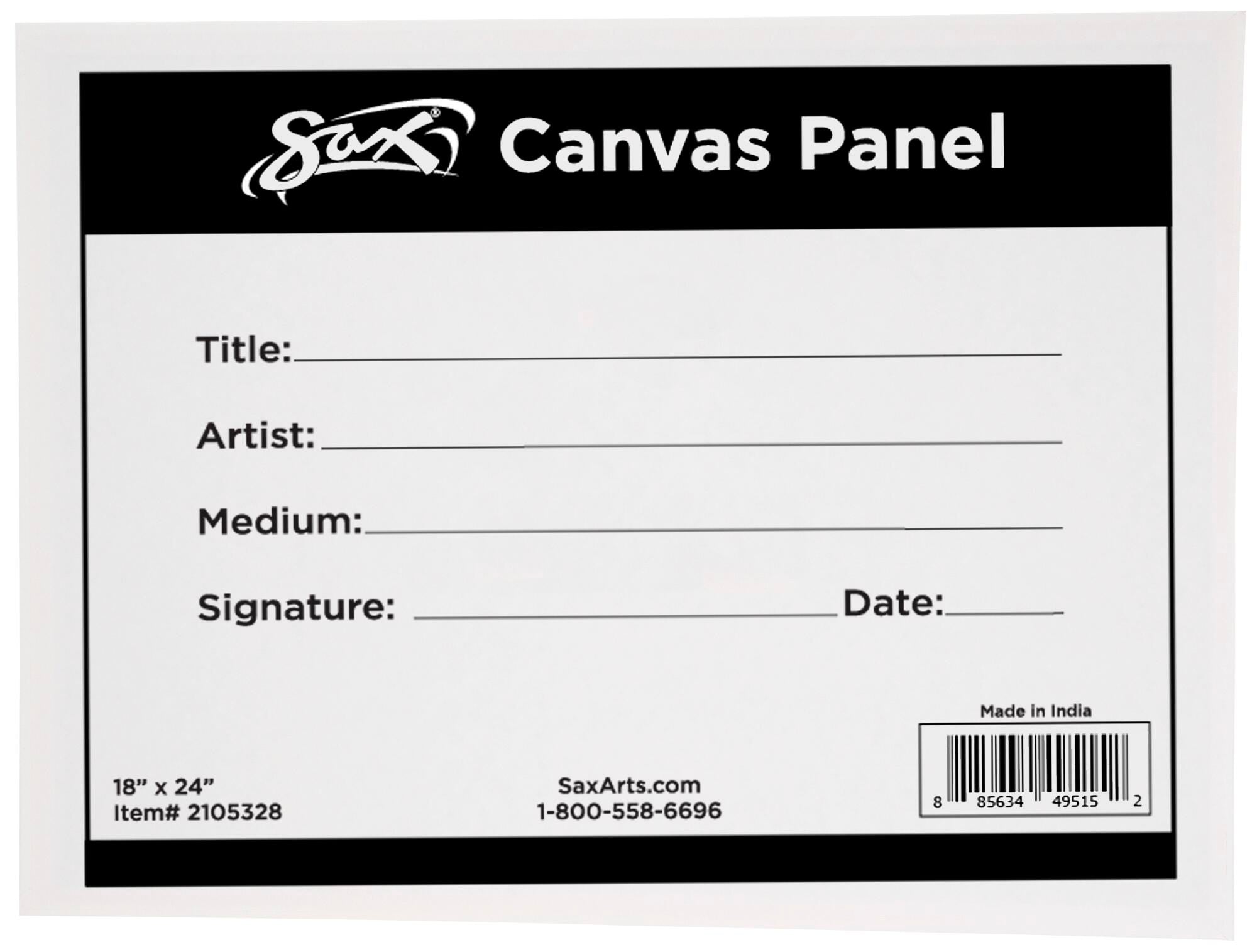 SAX CANVAS PANEL 18X24 IN WHITE