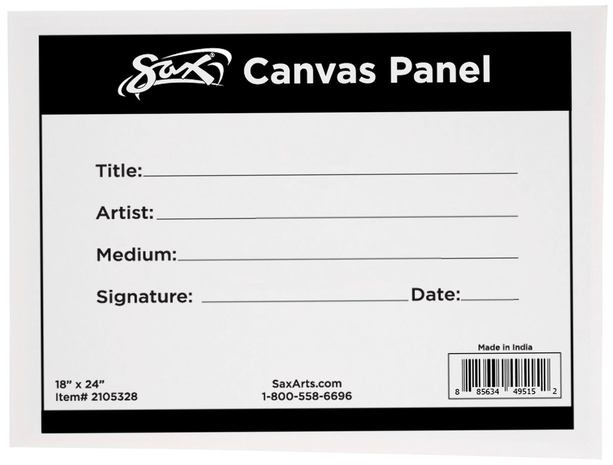 SAX CANVAS PANEL 18X24 IN WHITE