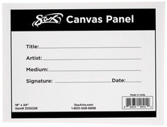 SAX CANVAS PANEL 18X24 IN WHITE