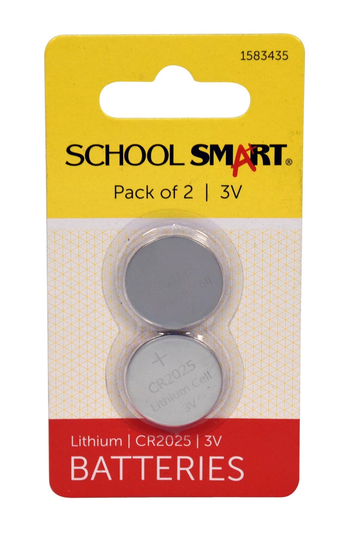 BATTERY - LITHIUM - 3 VOLT - CR2025 - 1583435 - 2 PACK