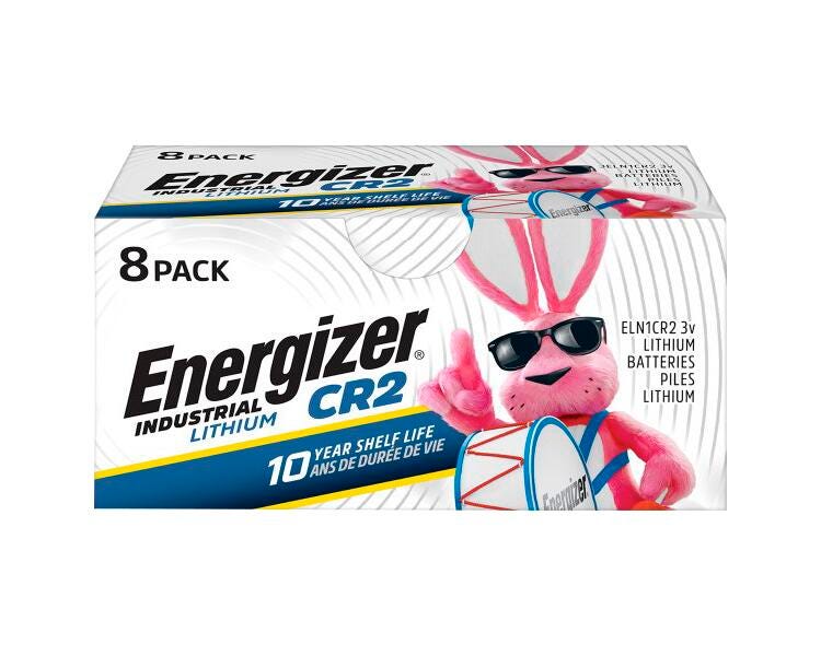 BATTERY - ENERGIZER INDUSTRIAL LITHIUM CR2 BATTERY - PACK OF 8